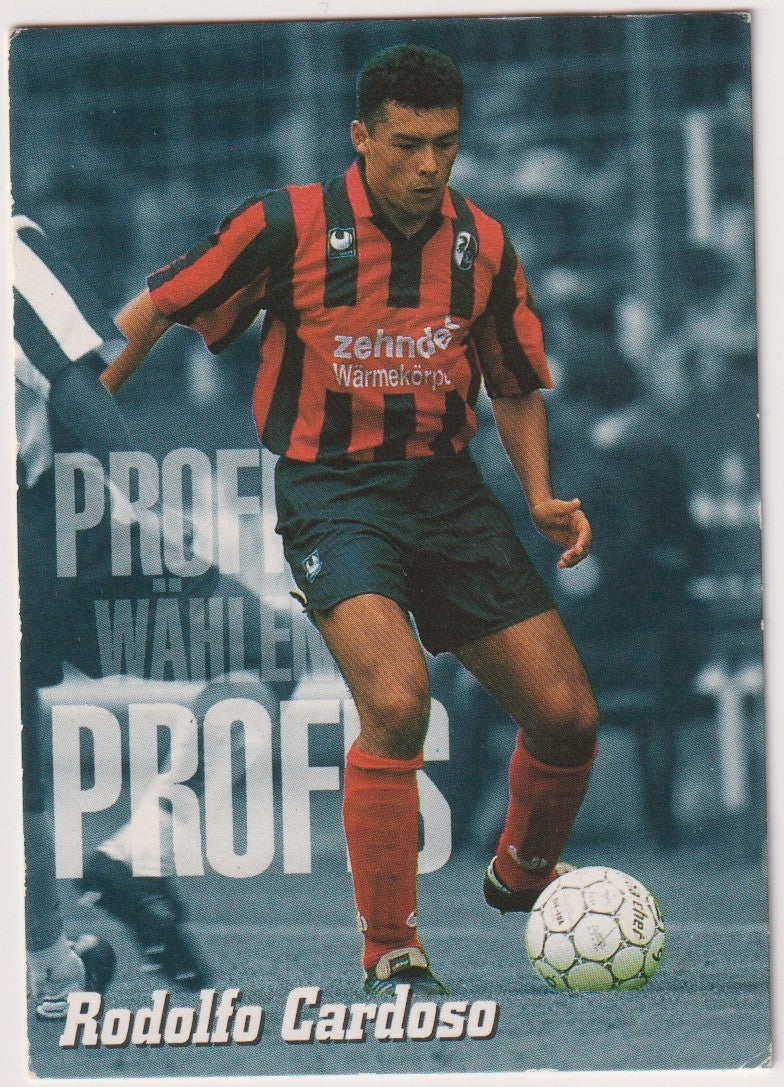 Panini PROFIS WÄHLEN Rodolfo Cardoso Freiberug Fußball '95 Parallel Rare – Bild 1