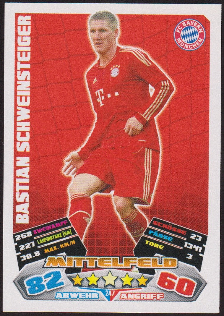 Topps 2011-12 Bastian Schweinsteiger FC Bayern München Vintage Legend Parallel – Bild 1