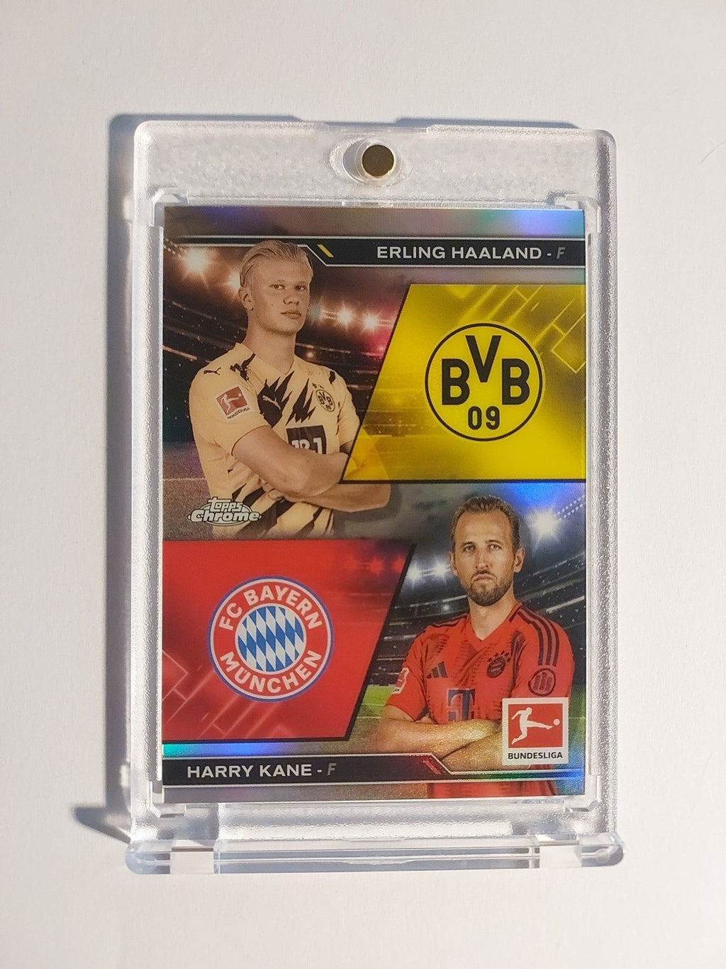 Topps Bundesliga 2024-25 Haaland & Kane Dual Card Parallel Refractor Insert Rare – Bild 1