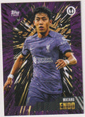 Topps UEFA Champions League Wataru Endo Liverpool Football Club Parallel Rare – Bild 1