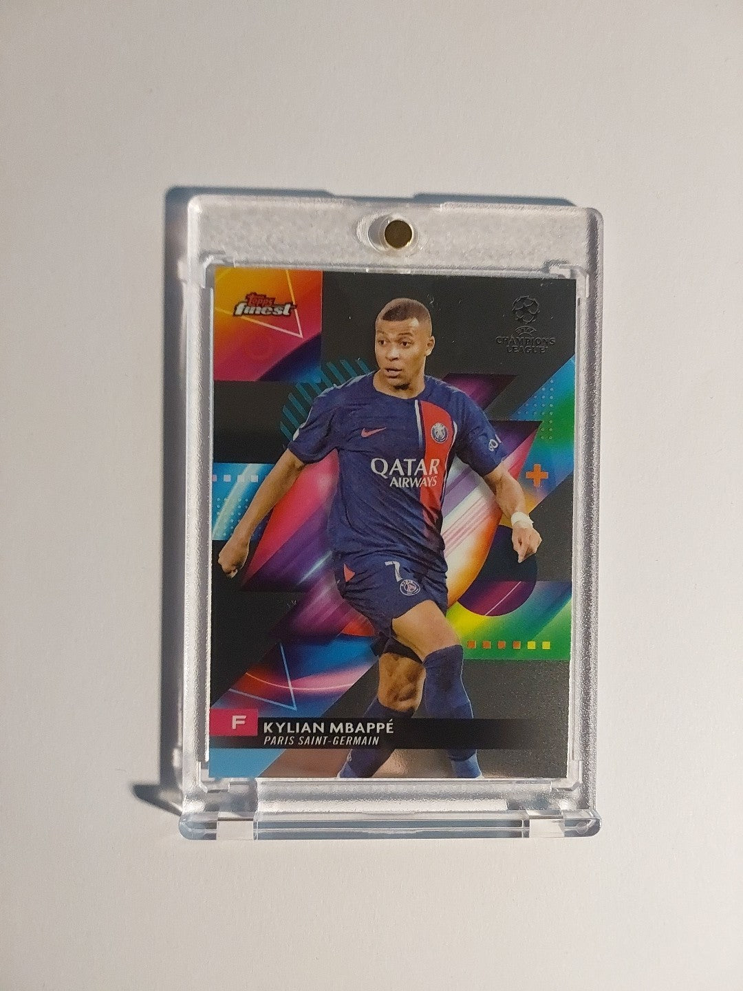 Topps Finest 2023-24 Kylian Mbappé Paris Saint-Germain Parallel Ultra Rare Hit – Bild 1