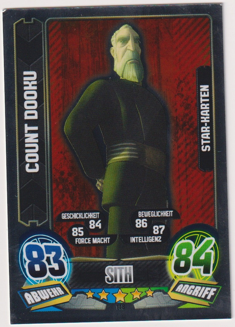 Topps Star Wars 2015 Count Dooku Sith Separatisten TCG Rare #148 – Bild 1