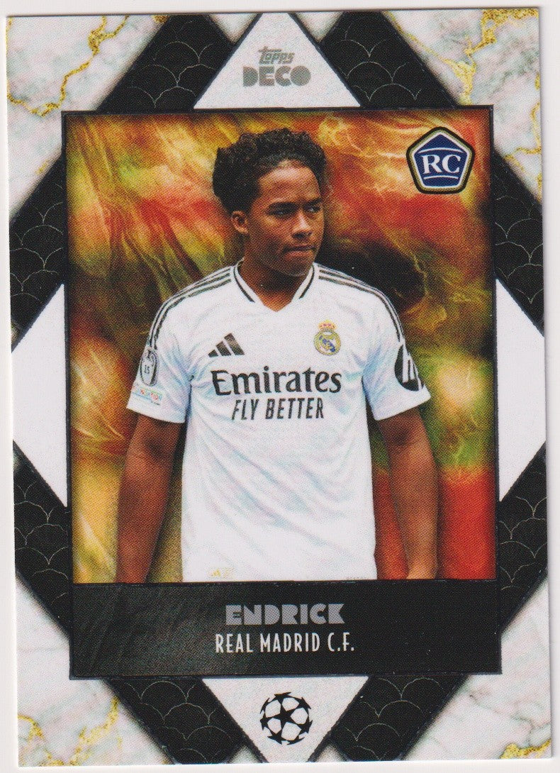 Topps Deco 2024-25 Endrick Rookie Real Madrid C.F. Prodigy Parallel Rare – Bild 1