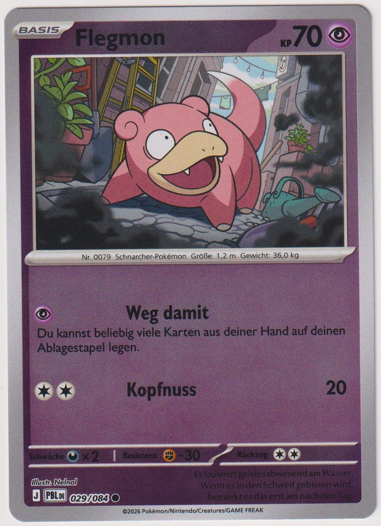 Pokemon TCG Slowpoke #29/084 Common (C) Reverse Holo Deutsch 2026 – Bild 1