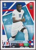 Topps Match Attax 2023-24 Ousmane Dembélé UEFA Euro 2024 Germany Parallel Rare – Bild 1