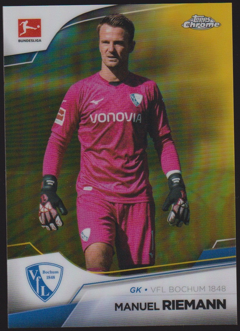 Topps Chrome 2022-23 Manuel Riemann VfL Bochum 1848 Bundesliga Parallel 12/50 – Bild 1