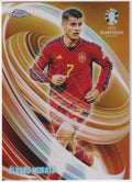 Topps Chrome Euro 2024 Alvaro Morata Spanien Parallel Gold Refractor – Bild 1