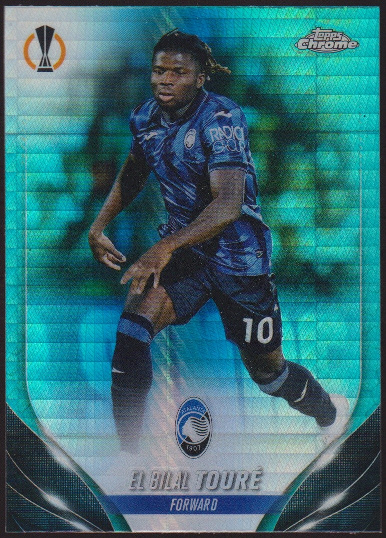 Topps Chrome Europa League 2023-24 El Bilal Touré Atalanta B.C. Parallel – Bild 1