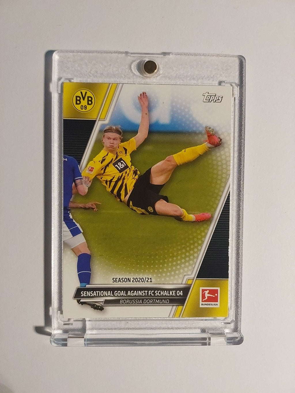 Topps Bundesliga 2021-22 Erling Haaland Dortmund Parallel Ultra Rare Hit – Bild 1