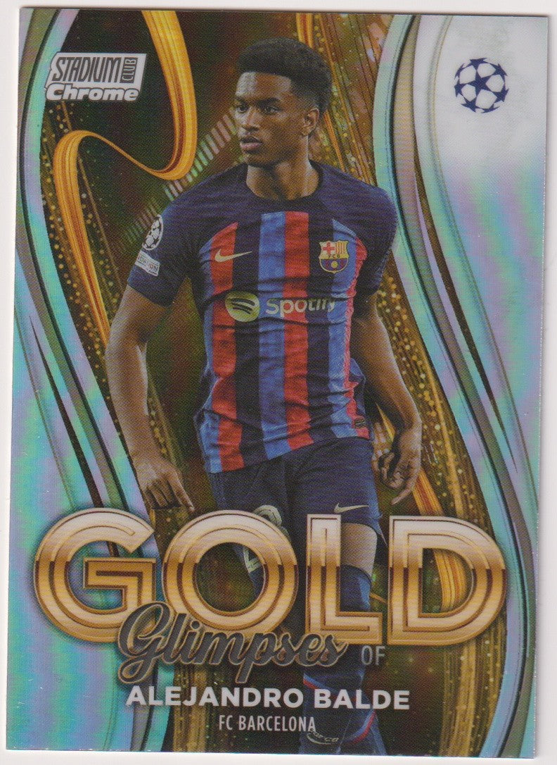 Topps Stadium Club Chrome 2023-24 Alejandro Balde Rookie FC Barcelona Parallel – Bild 1