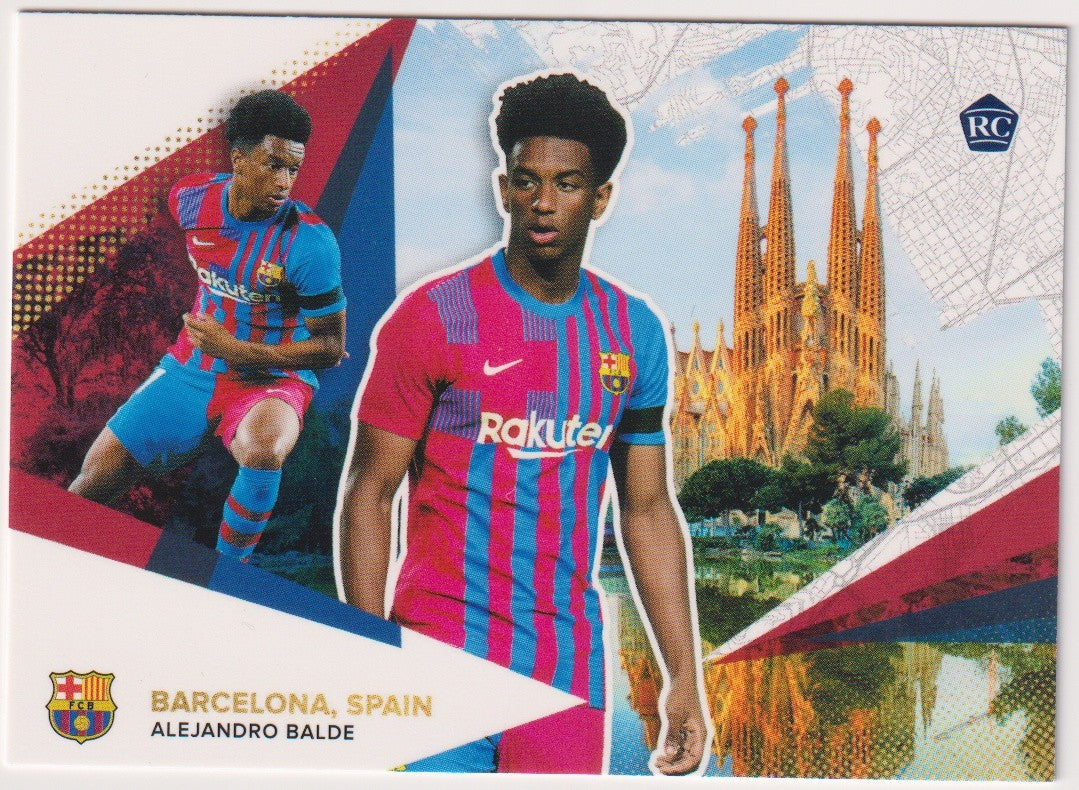 Topps 2021-22 Alejandro Balde Rookie FC Barcelona Parallel Rare – Bild 1
