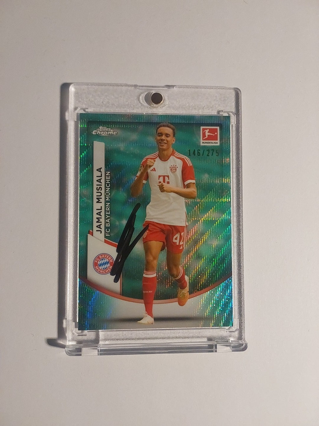 Topps Chrome Bundesliga 2023-24 Jamal Musiala Bayern On Card Auto Parallel Rare – Bild 1