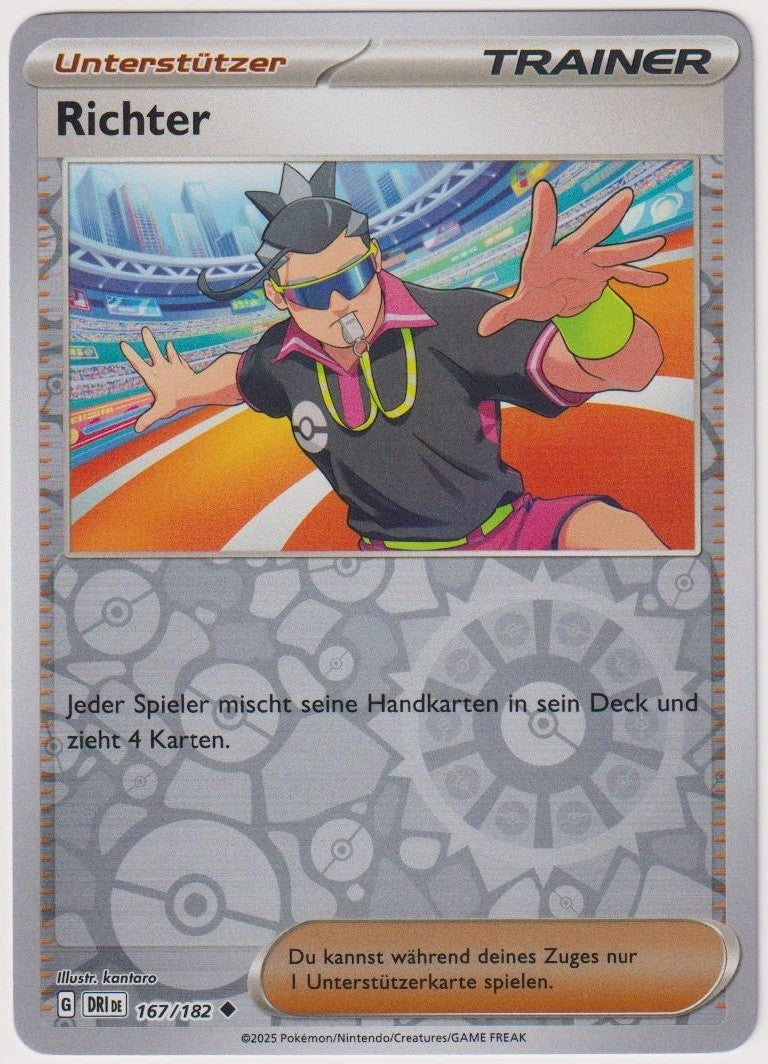 Pokemon TCG Judge #167/182 Common (C) Reverse Holo Deutsch 2025 – Bild 1