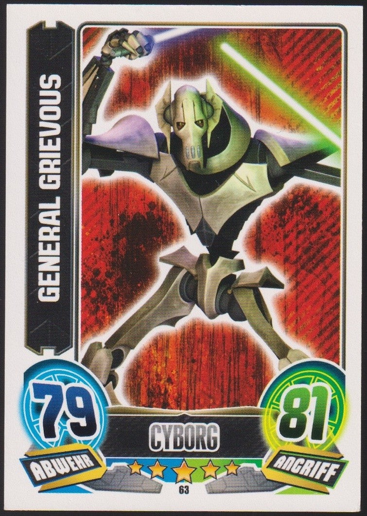 Topps Star Wars 2004 General Grievous Separatist Sith TCG Rare #63 – Bild 1