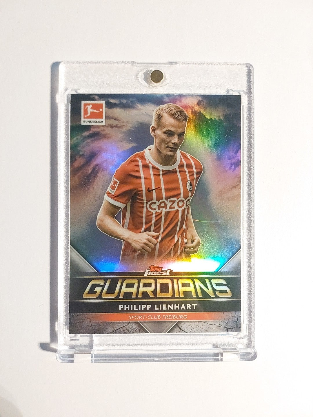 Topps Finest 2022-23 Philipp Lienhart Freiburg Guardians Parallel Refractor Rare – Bild 1