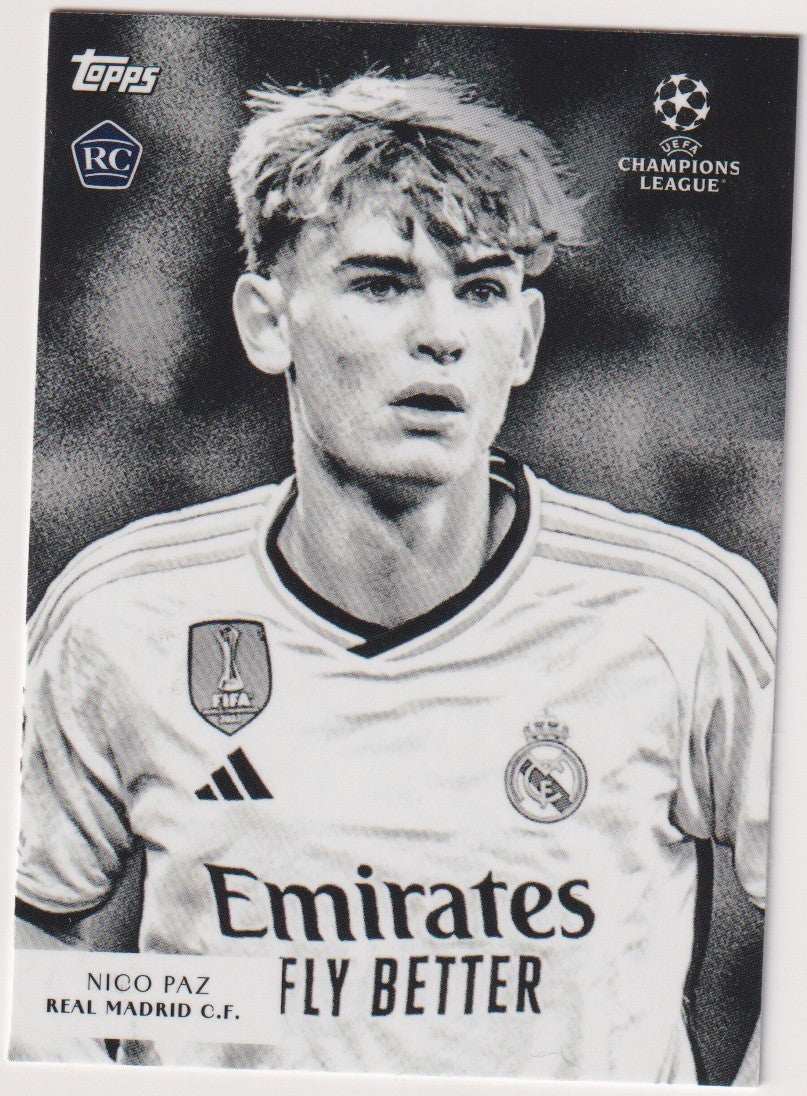 Topps Simplicidad 2024-25 Nico Paz Rookie Real Madrid C.F. Parallel Rare – Bild 1
