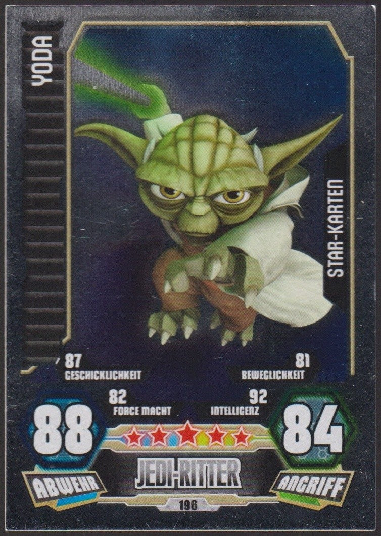 Topps Star Wars 2012 YODA Republik Jedi-Ritter TCG Rare #196 – Bild 1