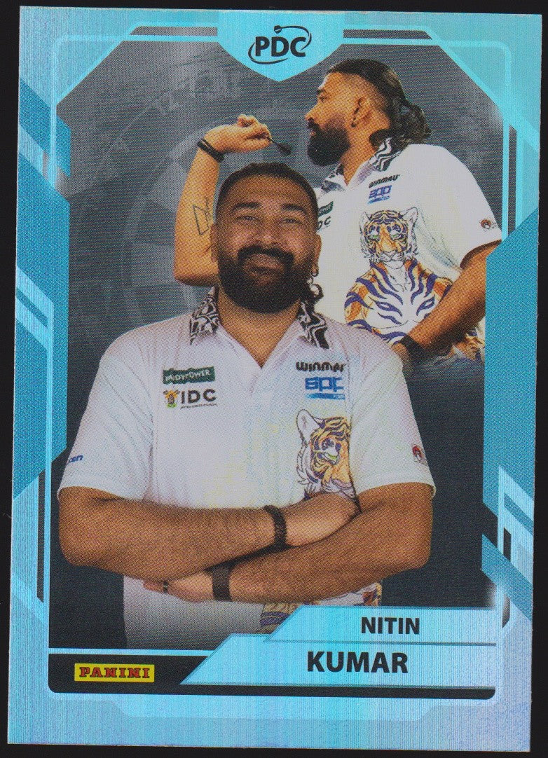 Panini PDC World Championship 2026 Nitin Kumar Refractor Parallel – Bild 1
