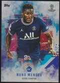 Topps 2021-22 Nuno Mendes Rookie Paris Saint-Germain Future Champion Parallel – Bild 1