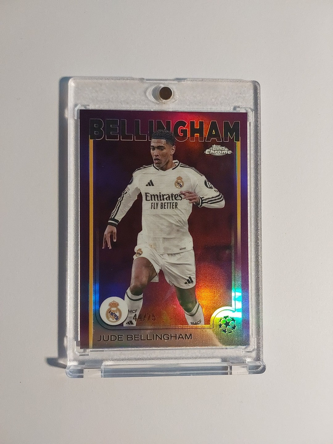 Topps Flagship 2024-25 Jude Bellingham Real Madrid Parallel 44/75 Refractor Rare – Bild 1