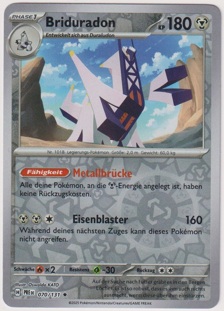 Pokemon TCG Archaludon #70/131 Rare (R) Reverse Holo Deutsch 2025 – Bild 1