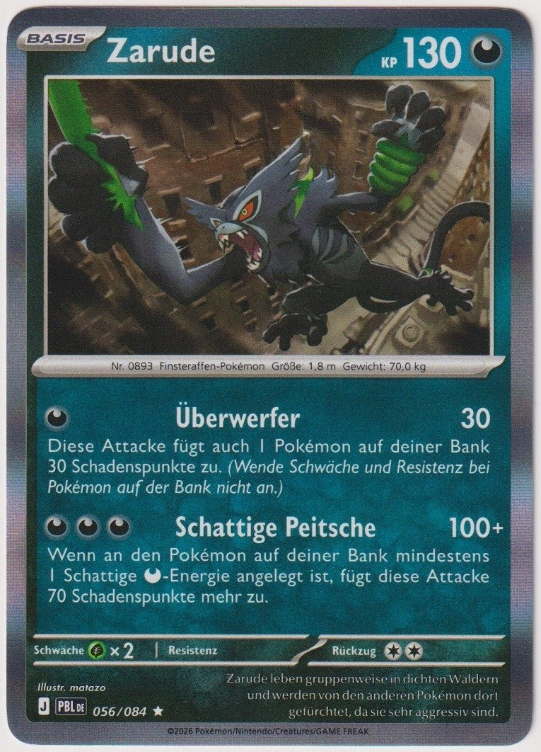 Pokemon TCG Zarude #56/084 Rare (R) Holo Deutsch 2026 – Bild 1