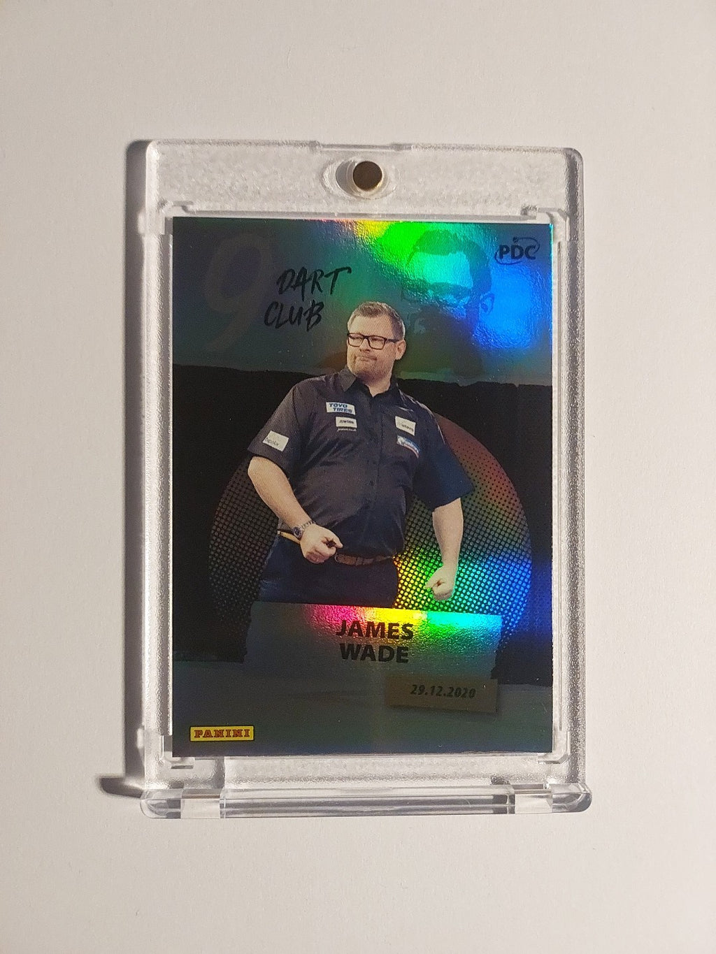 Panini PDC World Championship 2026 James Wade 9 Dart Club Refractor Rare Hit – Bild 1