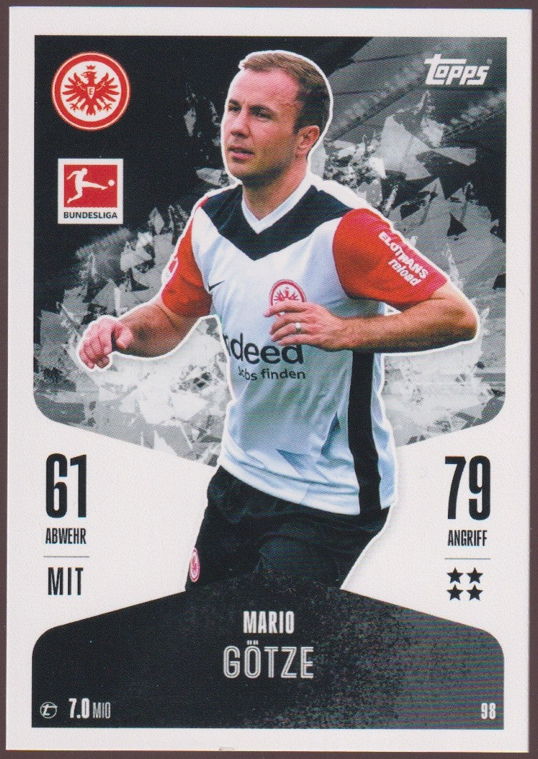 Topps 2024-25 Mario Götze Eintracht Frankfurt Bundesliga Trading Card Game – Bild 1
