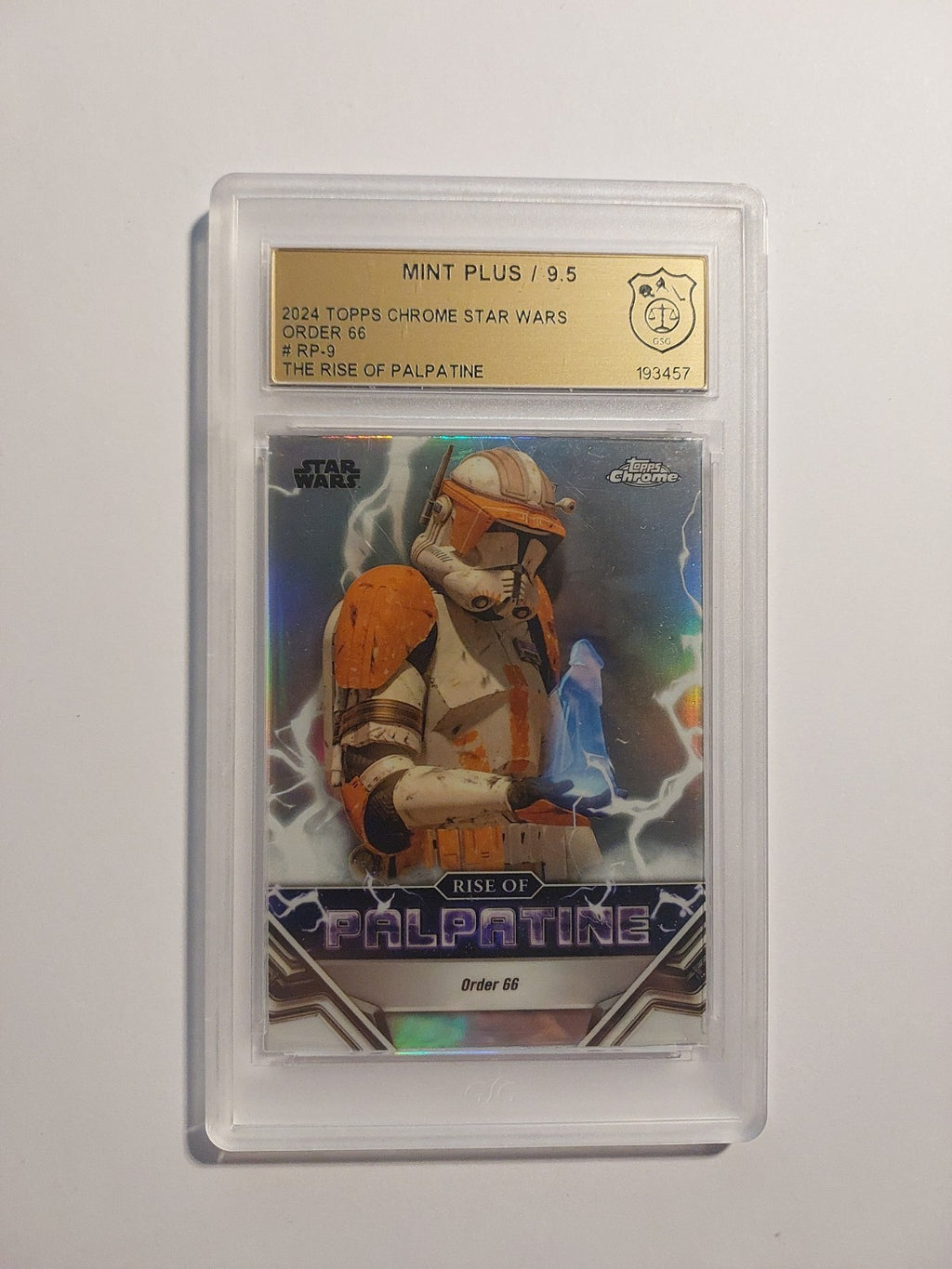 Topps Star Wars Chrome 2024 Commander Cody Republik GSG 9.5 = PSA Parallel Rare – Bild 1