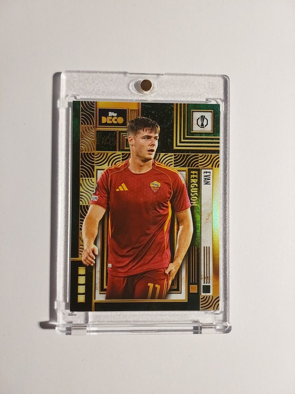 Topps UCC Deco 2025-26 Evan Ferguson AS Rom Irland Parallel 67/75 Refractor Rare – Bild 1