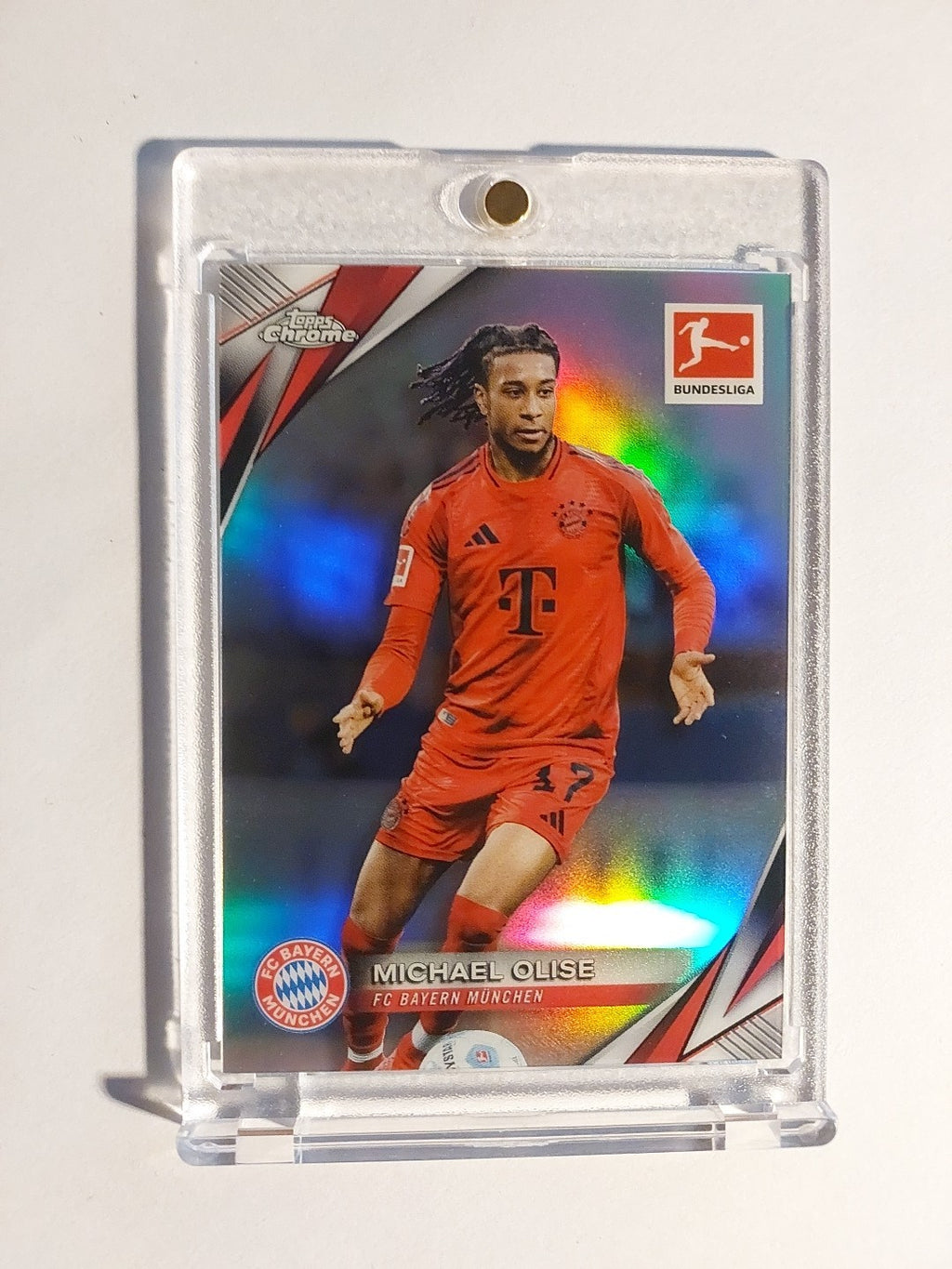 Topps Bundesliga 2024-25 Michael Olise Bayern Parallel Refractor Insert Rare Hit – Bild 1