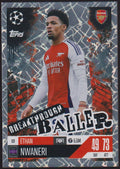 Topps Match Attax Trading Card Game Ethan Nwaneri Arsenal FC Parallel Rare – Bild 1