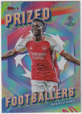 Topps Prized 2023-24 Bukayo Saka Arsenal FC UEFA Champions League Parallel – Bild 1