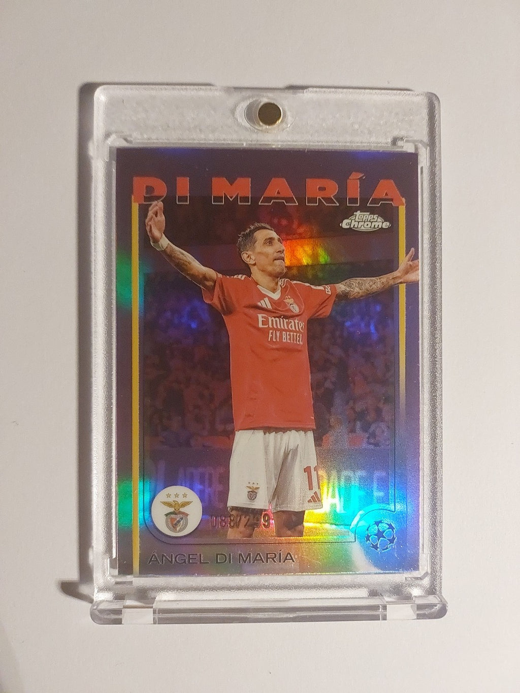 Topps UCC Flagship 2024/25 Angel Di Maria SC Benfica Lissabon Numbered 88/299 – Bild 1