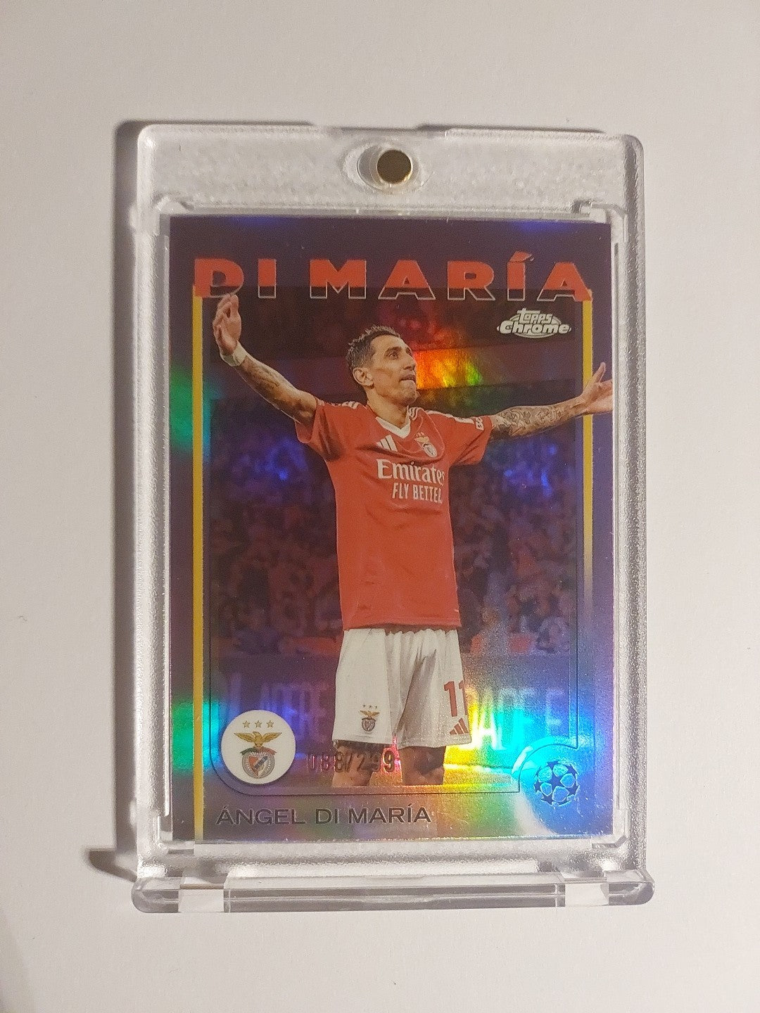 Topps UCC Flagship 2024/25 Angel Di Maria SC Benfica Lissabon Numbered 88/299 – Bild 1