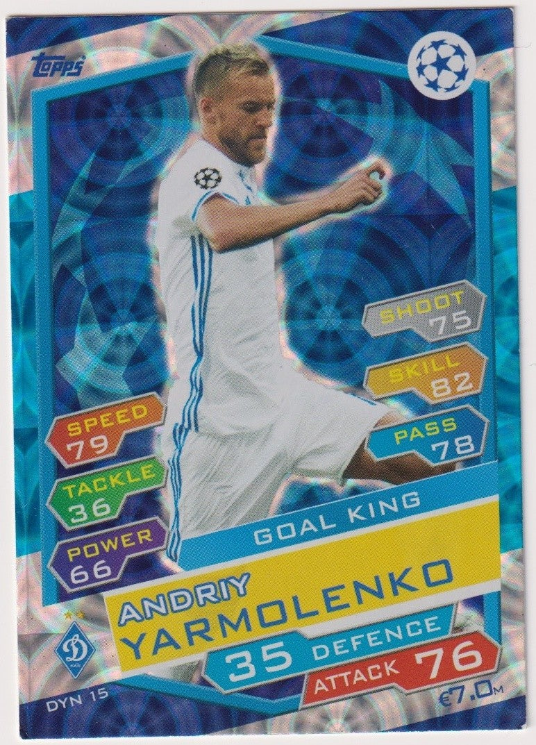 Topps 2023-24 Andriy Yarmolenko FC Dynamo Kyiv UEFA Champions League Parallel – Bild 1