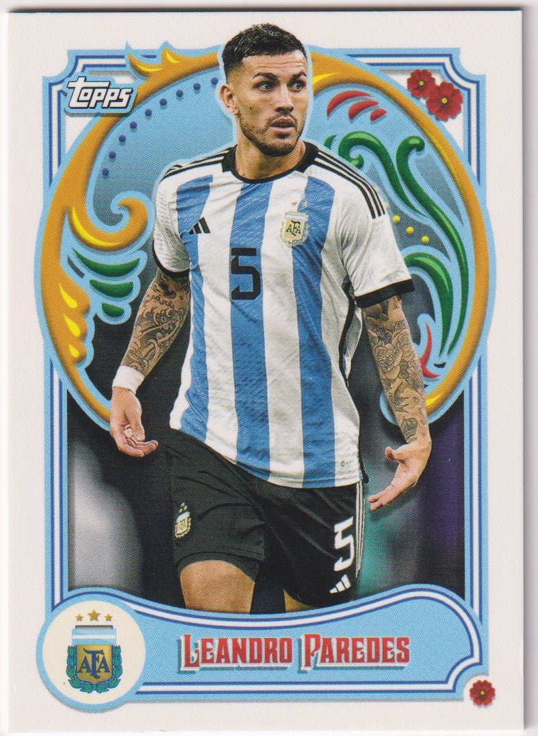 Topps Stadium Club Chrome 2023-24 Leandro Paredes Official AFA Product Parallel – Bild 1