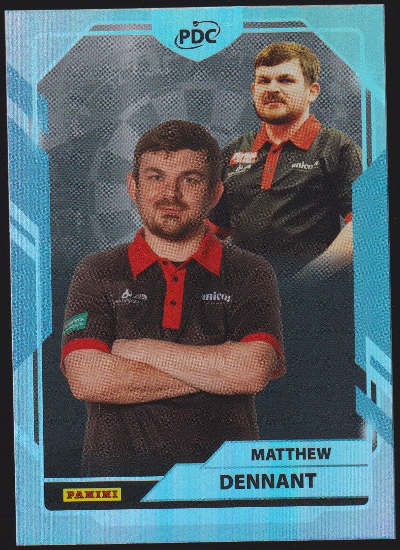Panini PDC World Championship 2026 Matthew Dennant Refractor Parallel – Bild 1