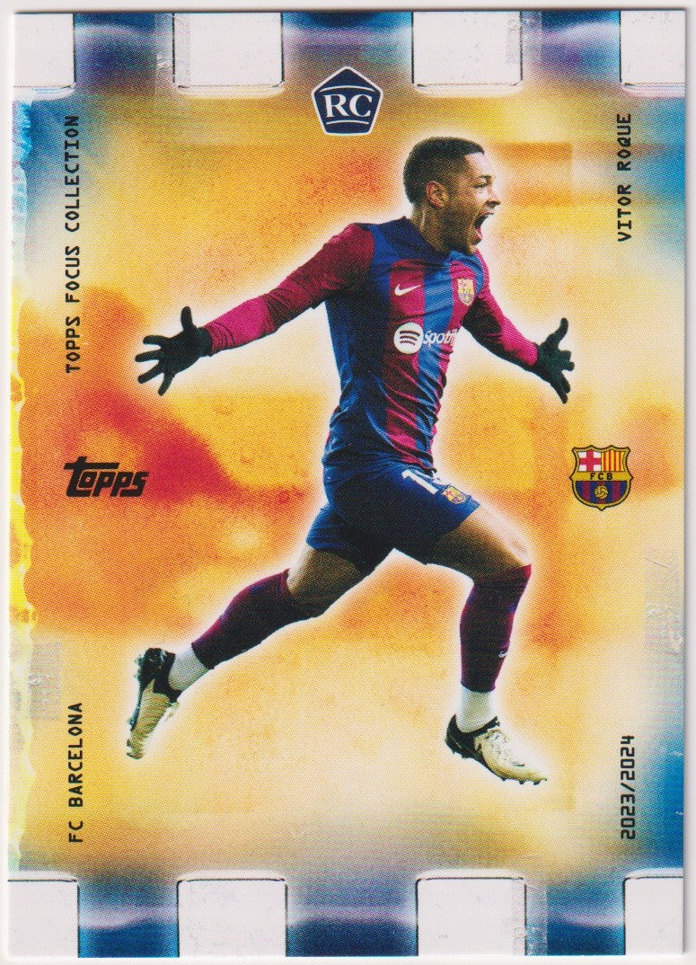 Topps Focus Collection 2023-24 Vitor Roque Rookie FC Barcelona Parallel Rare – Bild 1