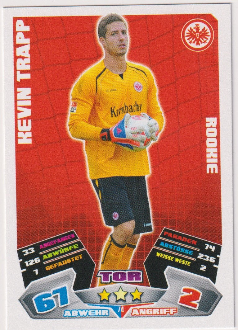 Topps Match Attax 2013-14 Kevin Trapp Rookie Eintracht Frankfurt Trading Card – Bild 1