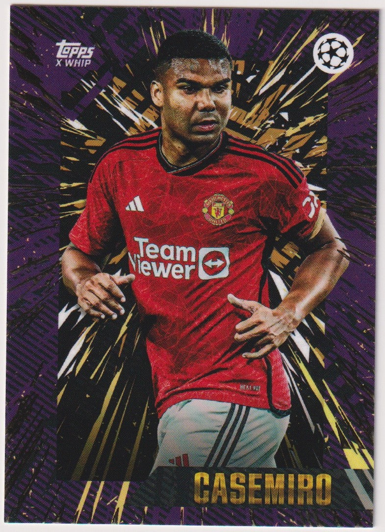 Topps X WHIP Gold 2023-24 Casemiro Manchester United Parallel Rare – Bild 1