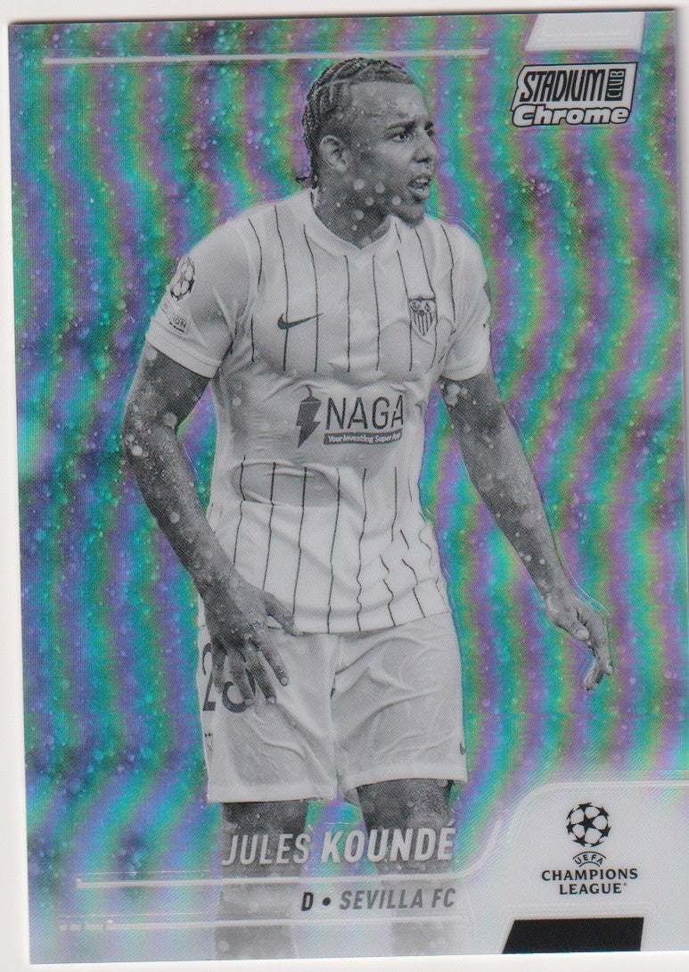 Topps Stadium Club Chrome 2022-23 Jules Koundé Sevilla FC Parallel 101/299 Rare – Bild 1
