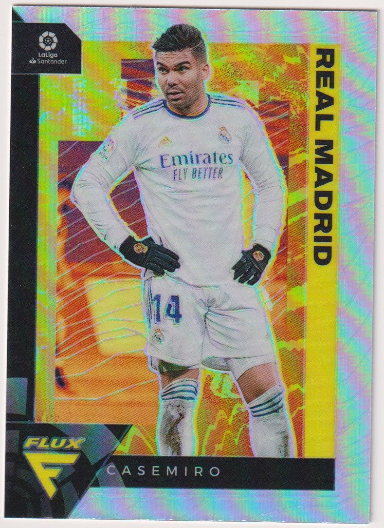 Panini Chronicles Flux La Liga Soccer 2020-21 Casemiro Real Madrid Parallel Rare – Bild 1