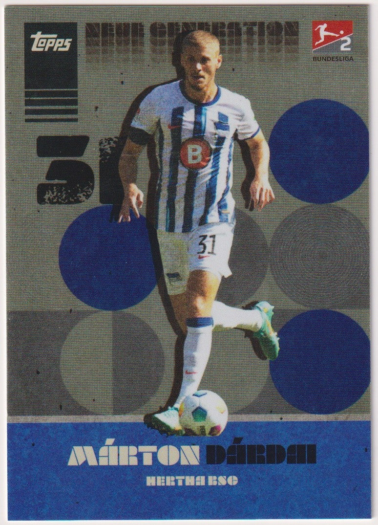 Topps Matthäus Currated 2023-24 Márton Dárdai Hertha BSC Parallel Rare – Bild 1
