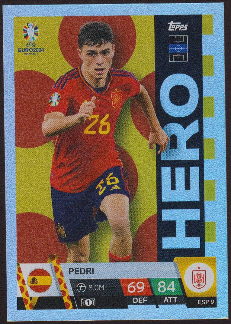Topps Match Attax 2023-24 Pedri Spanien Parallel Rare – Bild 1