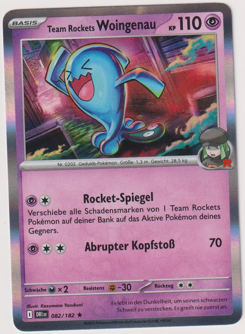 Pokemon TCG Wobbuffet #82/182 Rare (R) Holo Deutsch 2025 – Bild 1