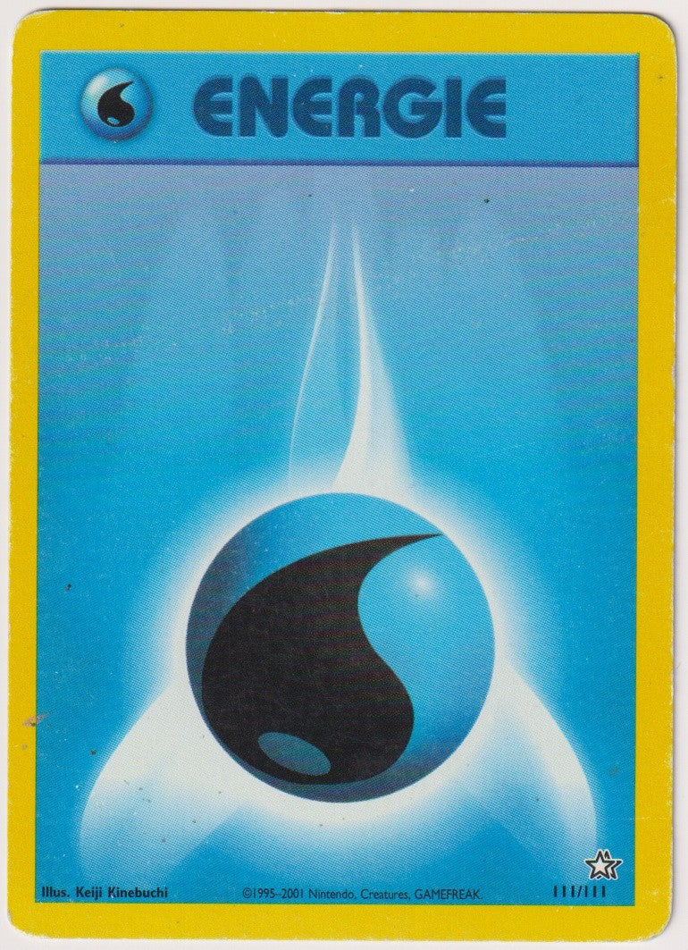 Pokemon TCG Water Energy #111/111 Rare (R) Non-Holo Vintage Englisch 2001 – Bild 1