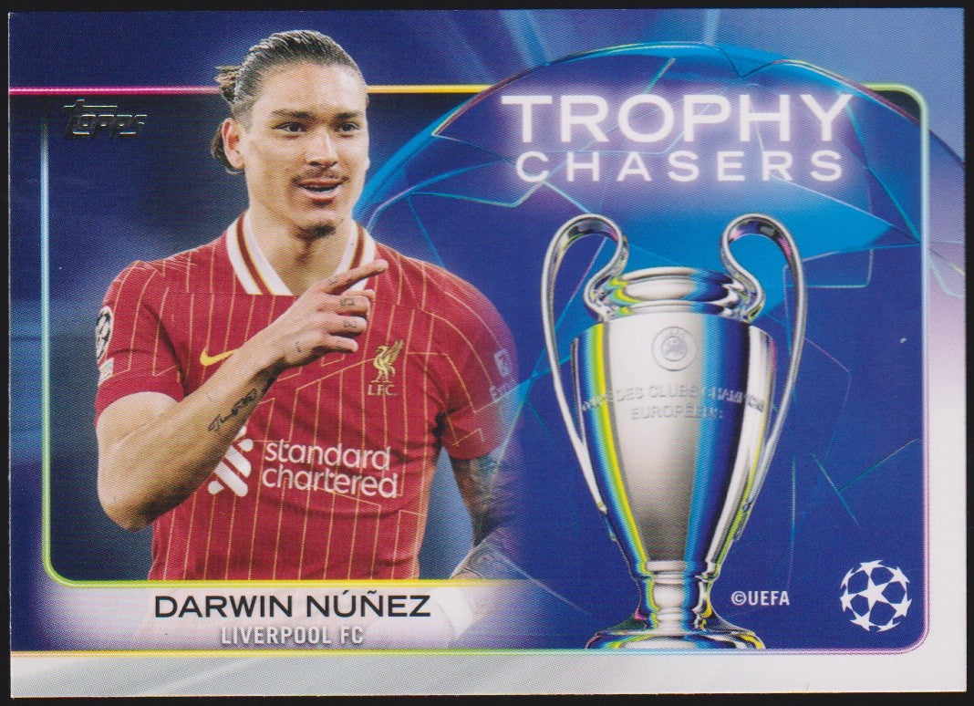 Topps Trophy 2024-25 Darwin Núñez Liverpool FC UEFA Champions League Parallel – Bild 1