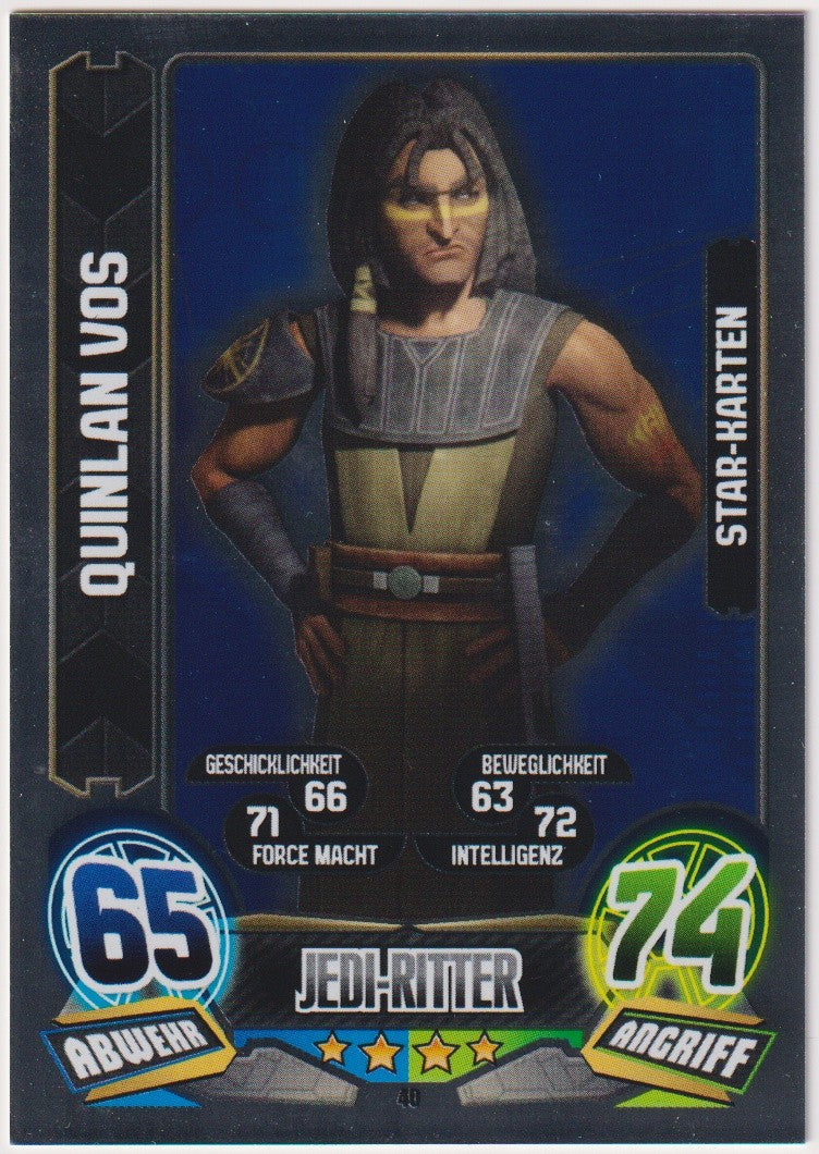 Topps Star Wars 2015 Quinlan Voss Republik Die Jedi-Ritter TCG Rare – Bild 1