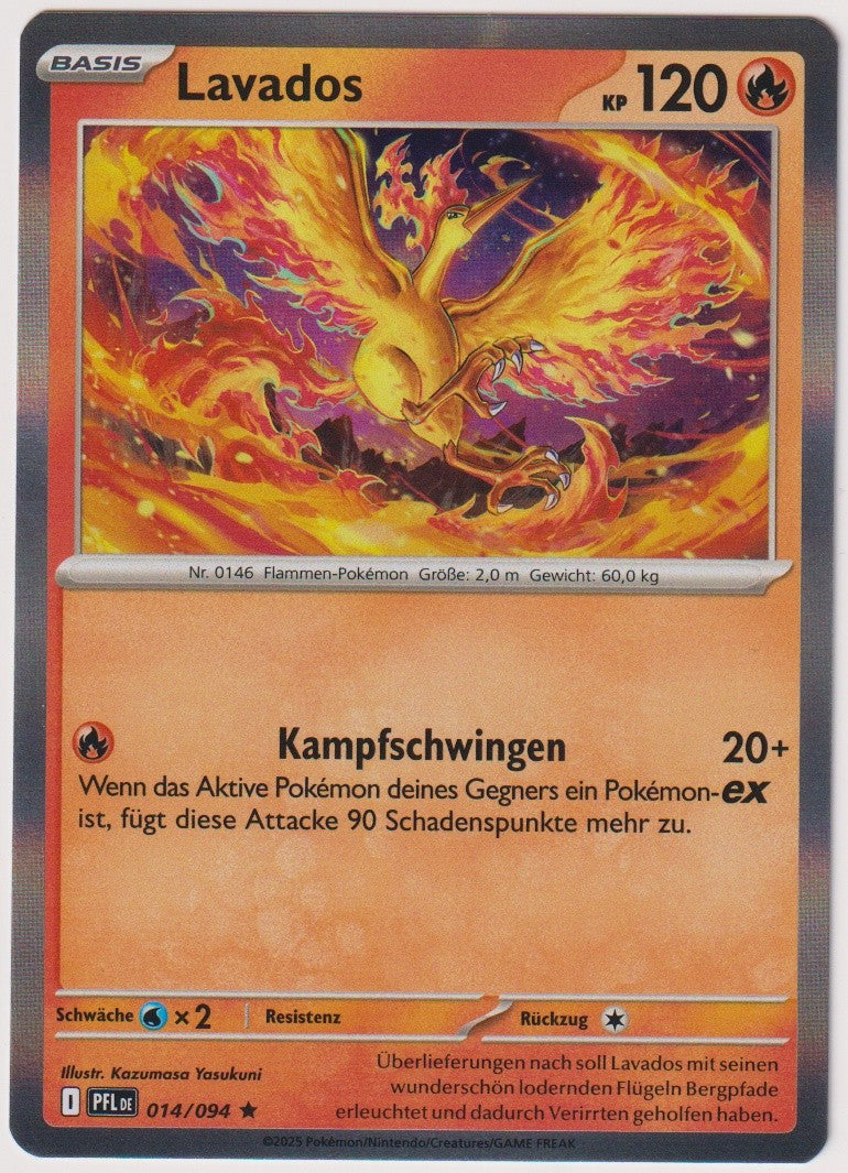 Pokemon TCG Moltres #14/094 Rare (R) Holo Deutsch 2025 – Bild 1
